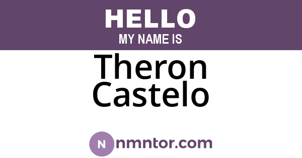 Theron Castelo