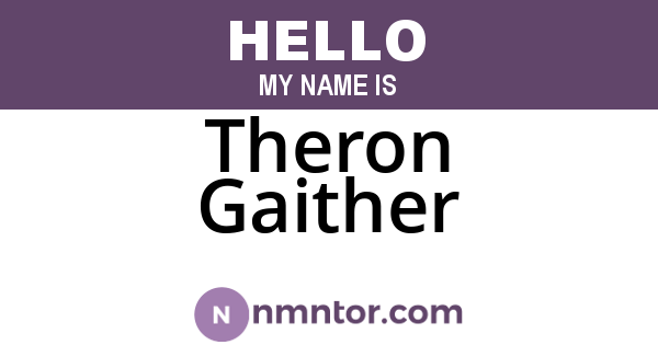 Theron Gaither