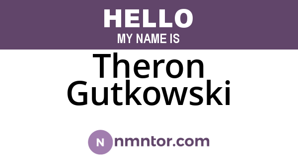 Theron Gutkowski