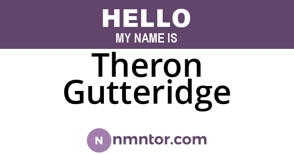 Theron Gutteridge