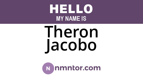 Theron Jacobo