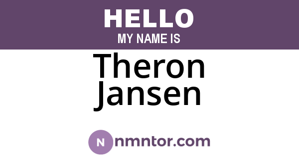 Theron Jansen