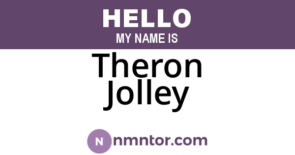 Theron Jolley