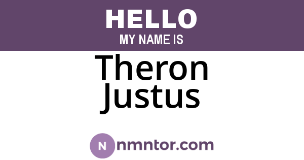 Theron Justus