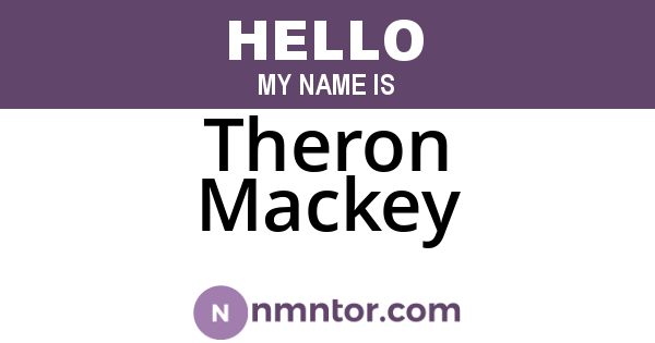 Theron Mackey