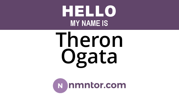 Theron Ogata