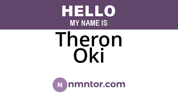 Theron Oki