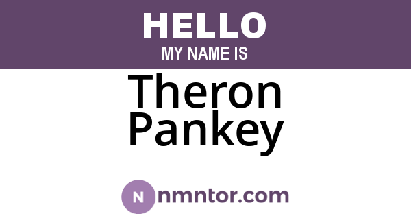 Theron Pankey