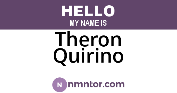 Theron Quirino