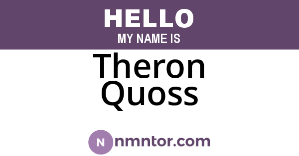 Theron Quoss