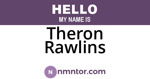 Theron Rawlins