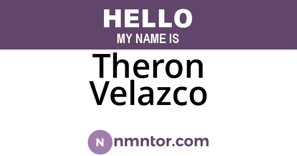 Theron Velazco