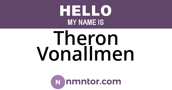Theron Vonallmen