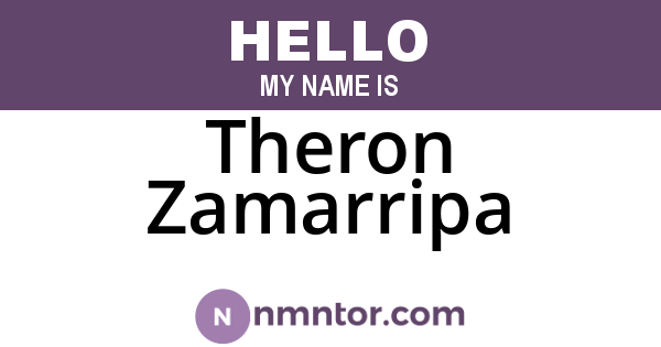 Theron Zamarripa