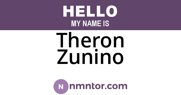 Theron Zunino