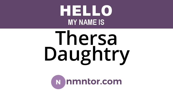Thersa Daughtry