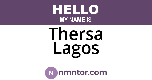 Thersa Lagos