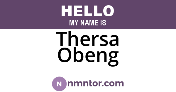 Thersa Obeng