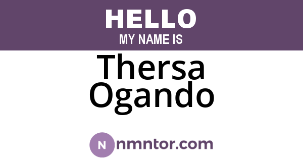 Thersa Ogando