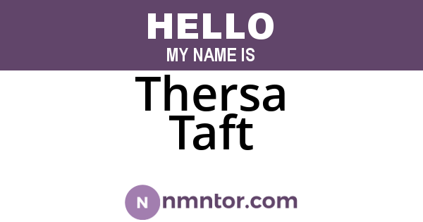Thersa Taft