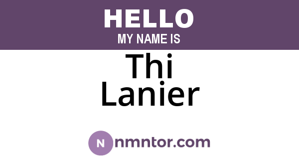 Thi Lanier