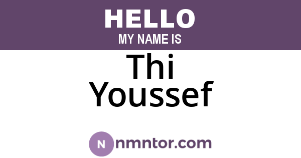 Thi Youssef