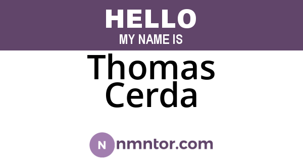 Thomas Cerda