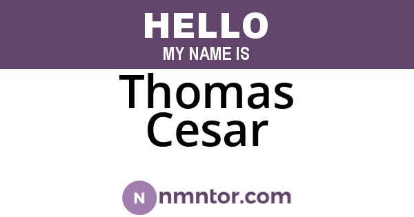 Thomas Cesar