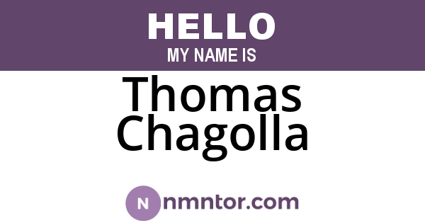 Thomas Chagolla