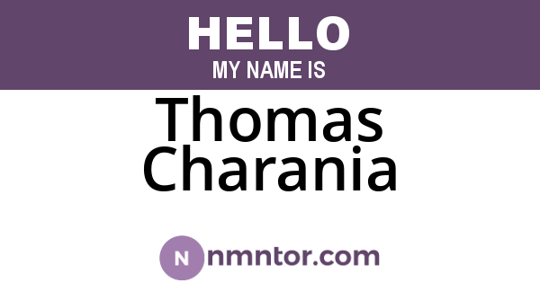 Thomas Charania