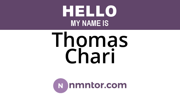 Thomas Chari