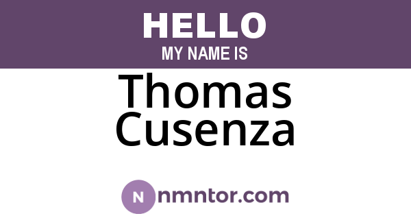 Thomas Cusenza