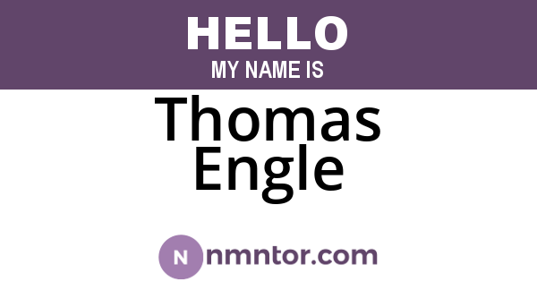 Thomas Engle