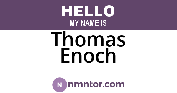 Thomas Enoch
