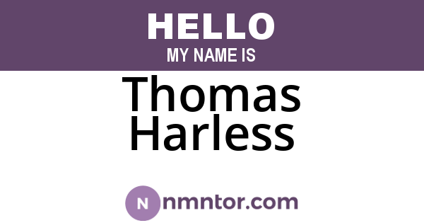 Thomas Harless