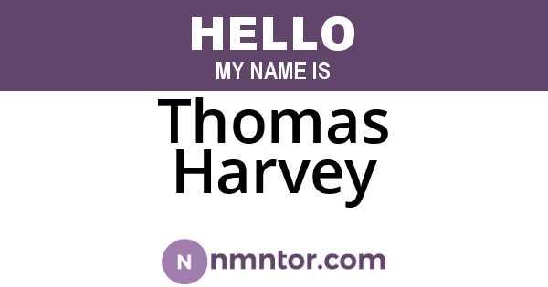 Thomas Harvey