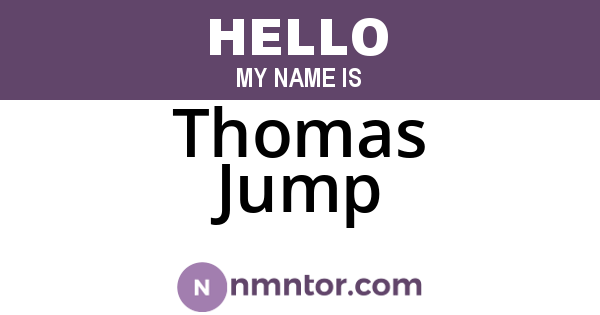 Thomas Jump