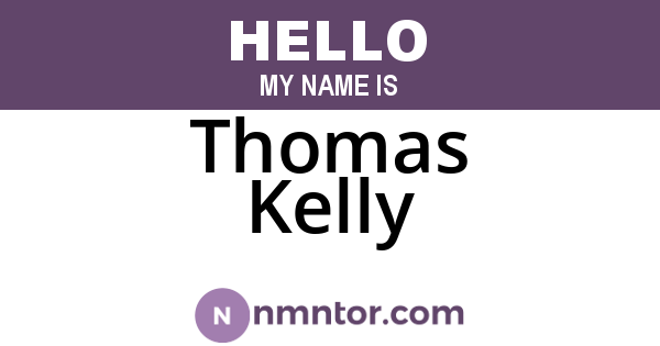Thomas Kelly