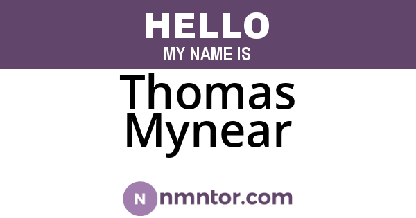 Thomas Mynear