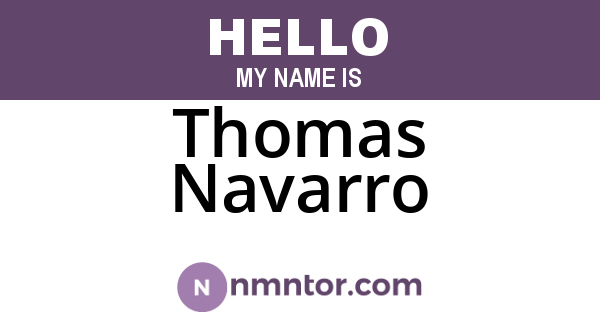 Thomas Navarro