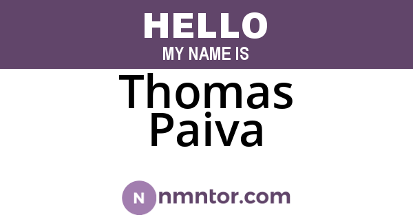 Thomas Paiva