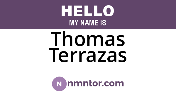 Thomas Terrazas