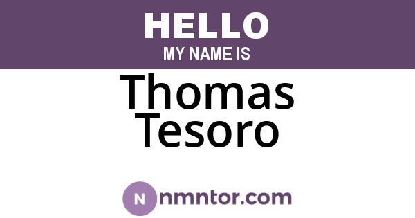 Thomas Tesoro