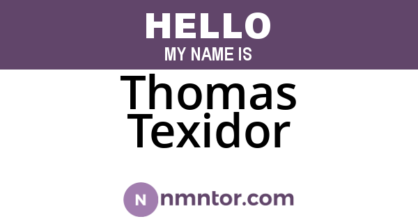 Thomas Texidor