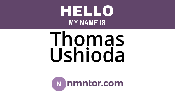 Thomas Ushioda