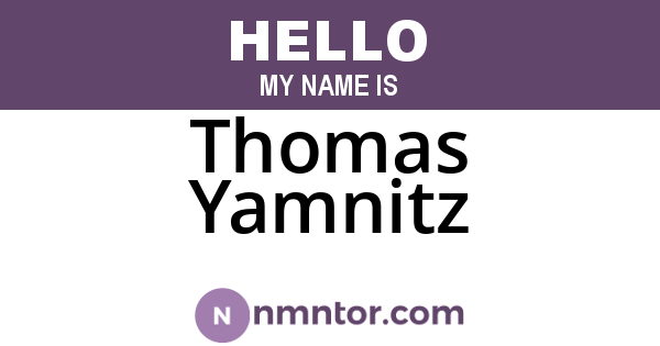 Thomas Yamnitz