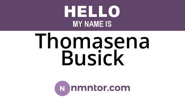 Thomasena Busick