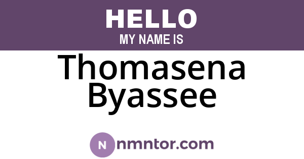 Thomasena Byassee