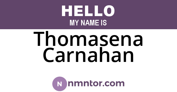 Thomasena Carnahan