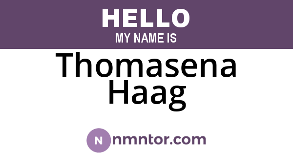 Thomasena Haag